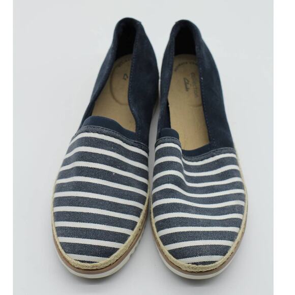 Collection Clarks ultimate comfort espadrille loafers womens 7 coastal nautical - Picture 1 of 7